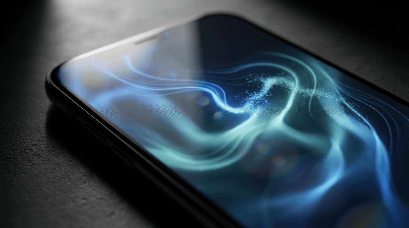 Digital display ads on tablet screen